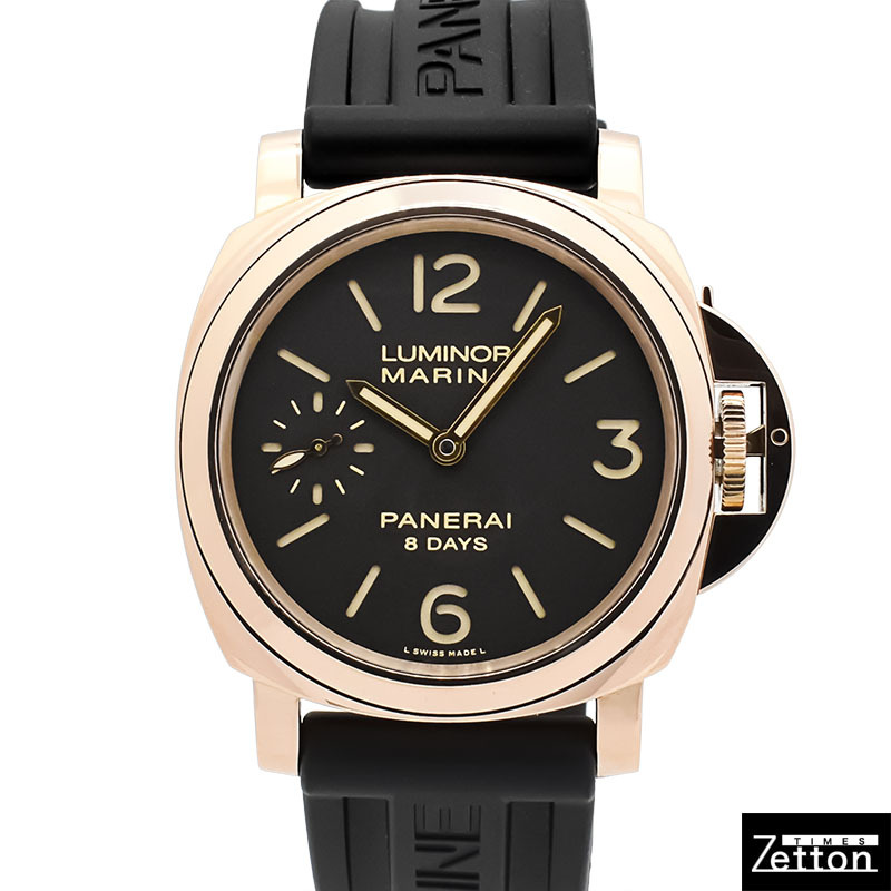 【国際保証書有り】パネライ PANERAI ルミノール マリーナ 8デイズ オロロッソ PAM00511 メンズ USED 中古