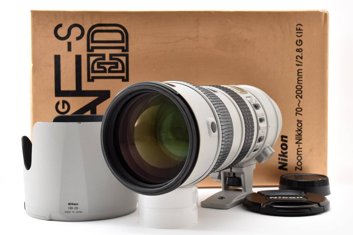 ★良品★ ニコン NIKON ED AF-S VR-NIKKOR 70-200mm F2.8 G ライトグレー Y3956#75