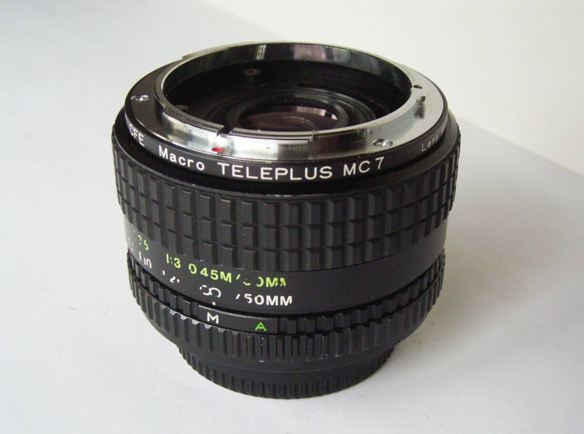 昆虫や花の接写に！ KENKO 2X CFE Macro TELEPLUS MC7 ケンコー 2倍 マクロ テレプラス キヤノン FDマウント用