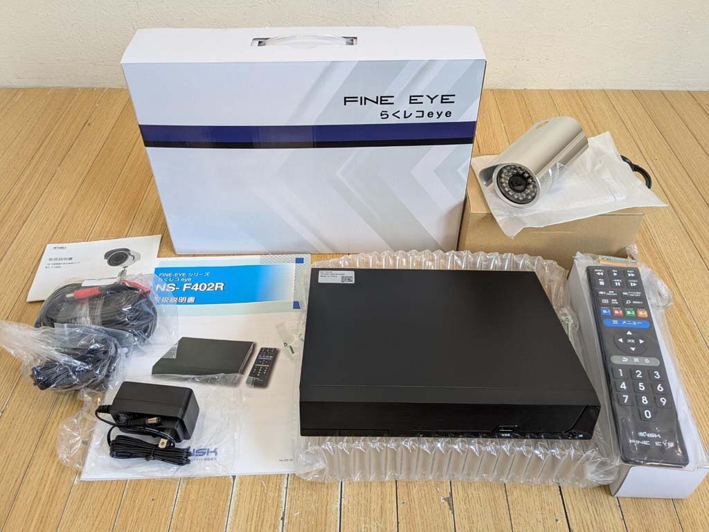 △未使用 NSK らくレコeye NS-F402R レコーダー＆カメラセット