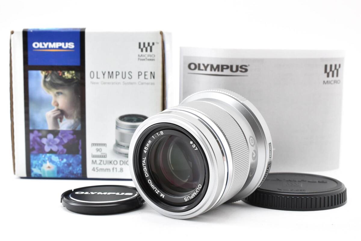 ■ ほぼ新品 ■ オリンパス　OLYMPUS M.ZUIKO DIGITAL 45mm F1.8 《 元箱付き 》M-0719#A-461