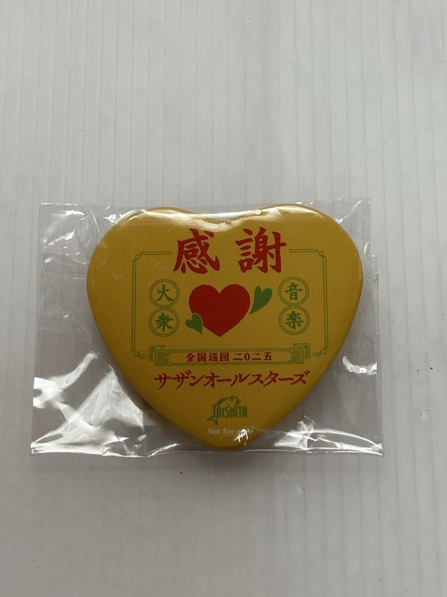 ◆未使用◆サザンオールスターズ　 缶バッジ　感謝　全国巡回2025 LIVE TOUR グッズ◆