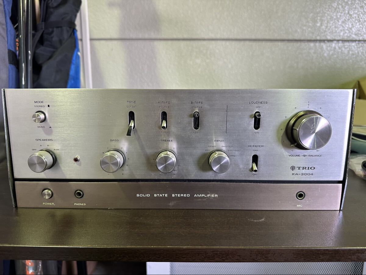 KA508 TRIO KA-4003プリメインアンプ オーディオ機器 SOLID STATE STEREO AMPLIFIER トリオ通電のみ確認済み　
