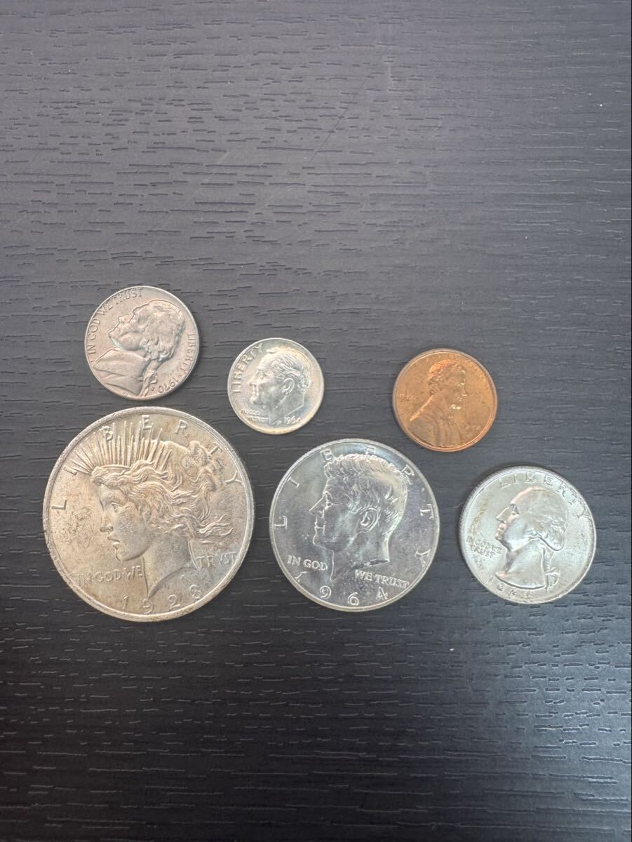 gb18 アメリカ　ドル　セント　硬貨　まとめ 1923 1964