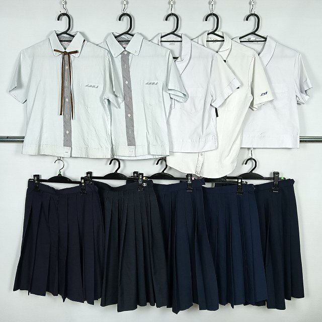ブラウス スカート 1円 中古 制服 学生服 セット 詰合わせ 39CS-567 DF