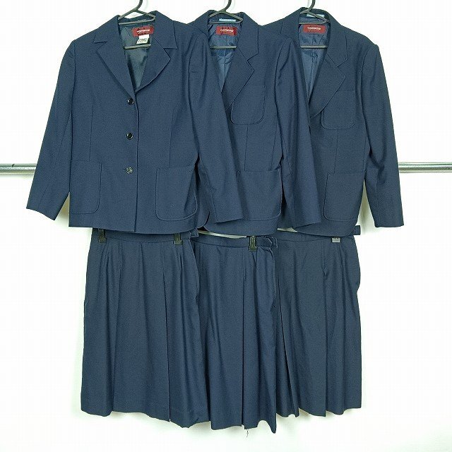 ブレザー スカート 吊りスカート 1円 中古 制服 学生服 セット 詰合わせ 39CS-460 DF