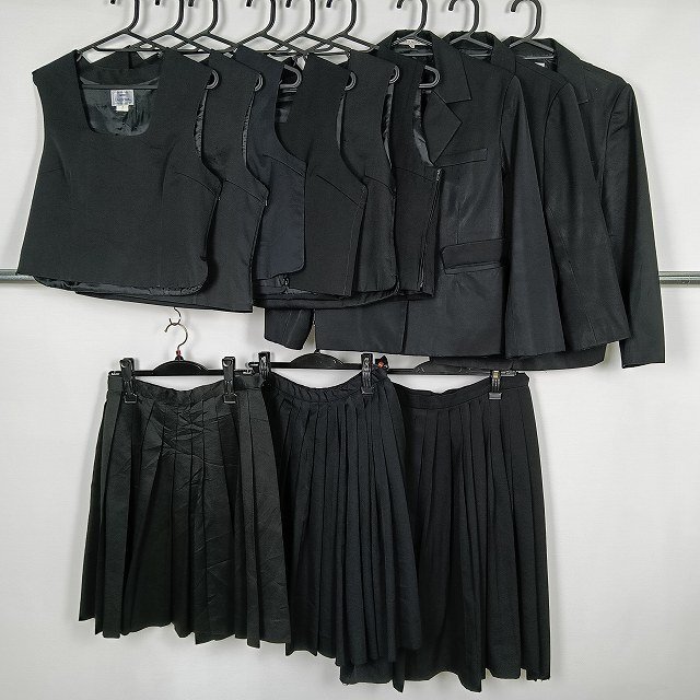ブレザー ベスト スカート 1円 中古 制服 学生服 香川高松南高校 セット 詰合わせ 39CS-525 DF