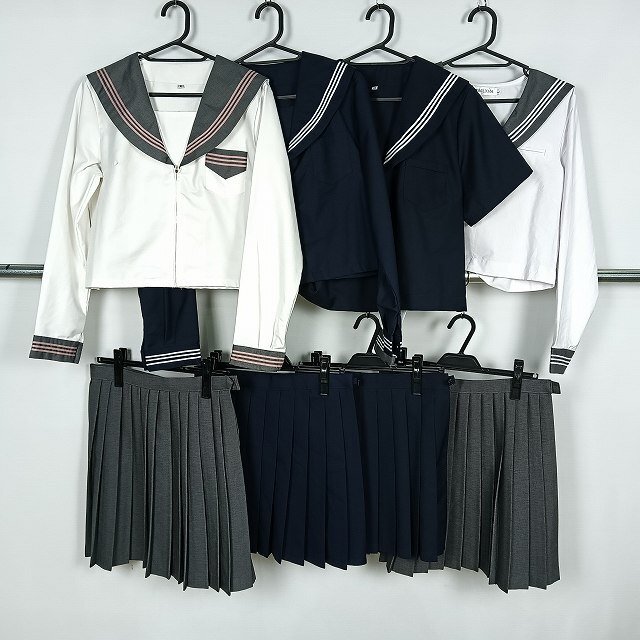 一般 コスプレ セーラー服 スカート 1円 中古 制服 学生服 セット 詰合わせ 39CS-542 DF