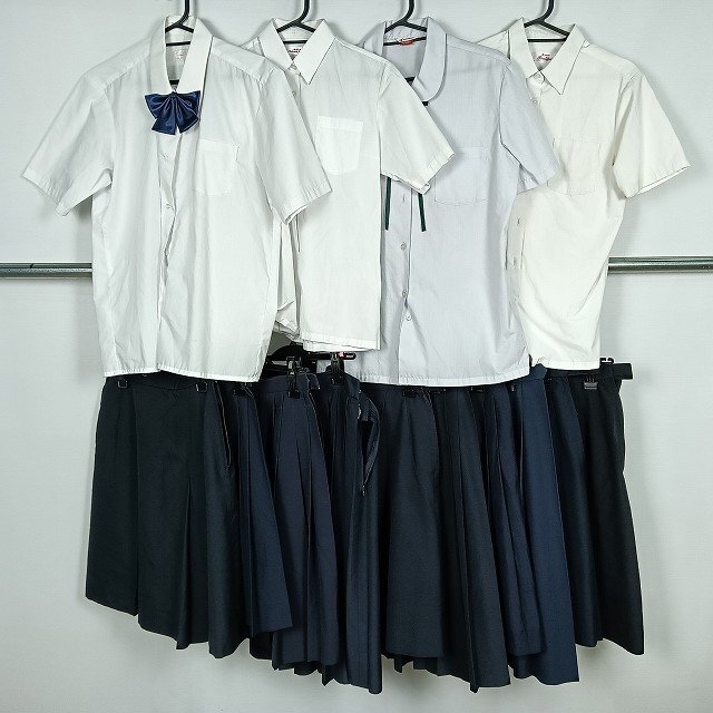 ブラウス スカート 吊りスカート 1円 中古 制服 学生服 智辯学園 愛知高蔵寺中学 セット 詰合わせ 39CS-605 DF