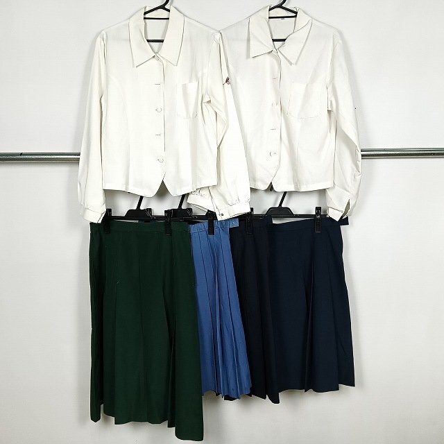 ブラウス スカート 吊りスカート 1円 中古 制服 学生服 宮崎商業高校 セット 詰合わせ 39CS-595 DF