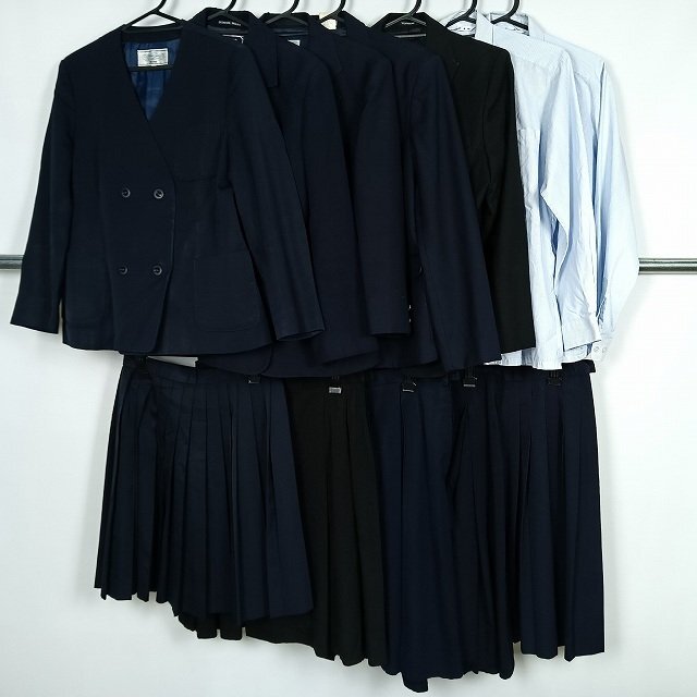 イートン ブレザー ブラウス スカート 1円 中古 制服 学生服 埼玉伊奈学園 小川高校 広島桜が丘高校 寒川高校 セット 詰合わせ 39CS-596 DF