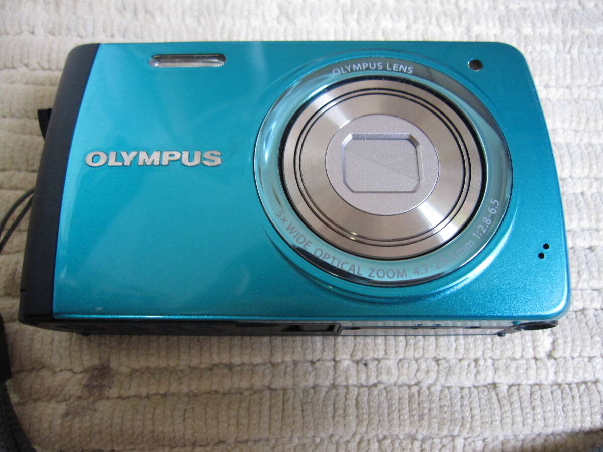 程度かなり良好　OLYMPUS オリンパス コンパクトデジタルカメラ STYLUS VH-410 ブルー　動作確認済