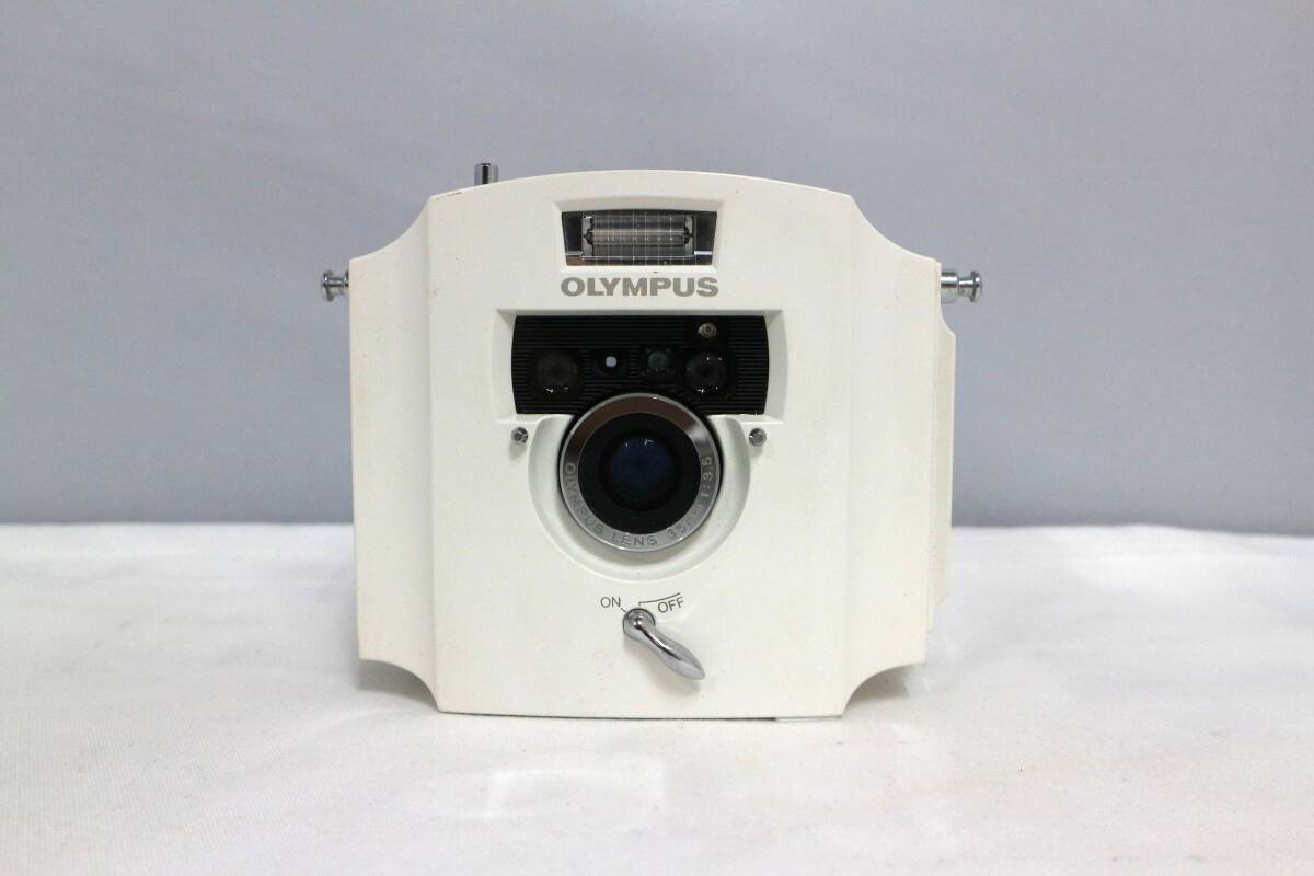 【動作確認済】OLYMPUS オリンパス Ecru エクリュ 限定品 35mm コンパクトフィルムカメラ レア 希少 現状品 Y478