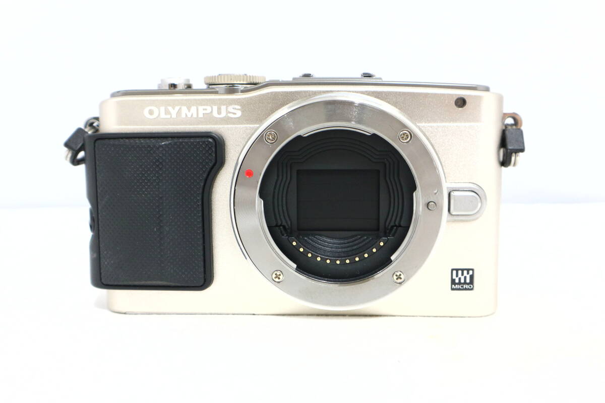 【通電未確認】OLYMPUS オリンパス PEN Lite E-PL5 シルバー ミラーレス一眼 ボディ ジャンク品 Y481