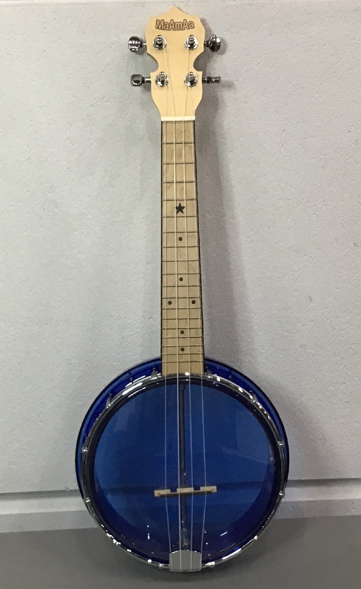 MaAmAa MBU-C BLUE Banjo Ukulele Plastic Clear マァーマァ バンジョーウクレレ 中古 ノーメンテ 現状渡し Ec9628