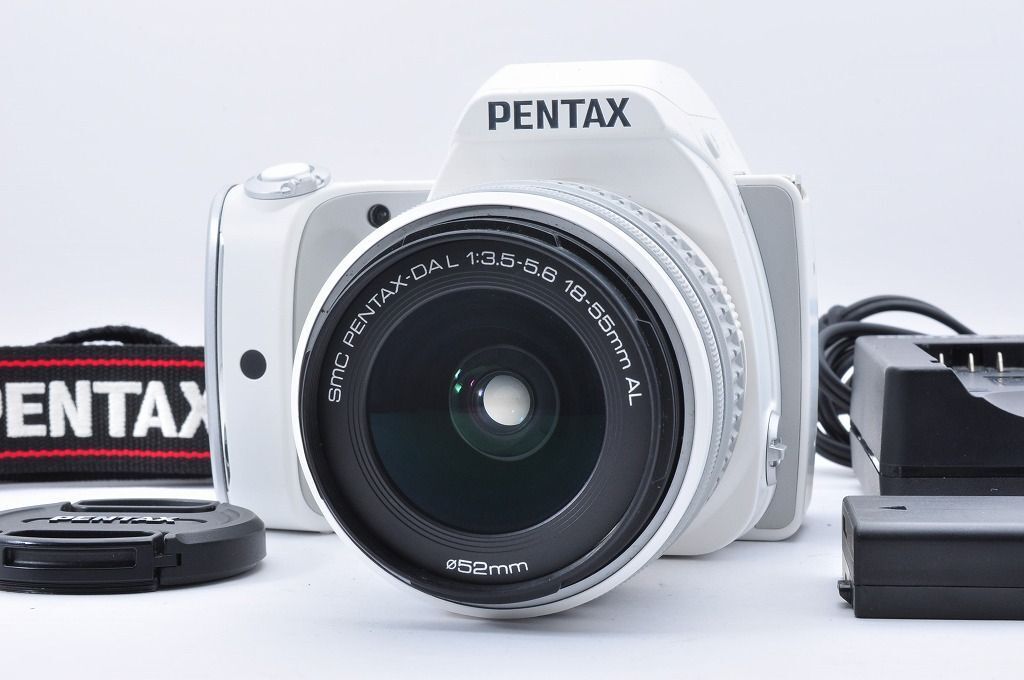 Pentax K-S1 White DSLR Camera w/ SMC DA L 18-55mm F3.5-5.6 AL Lens 動作確認済み＃1877