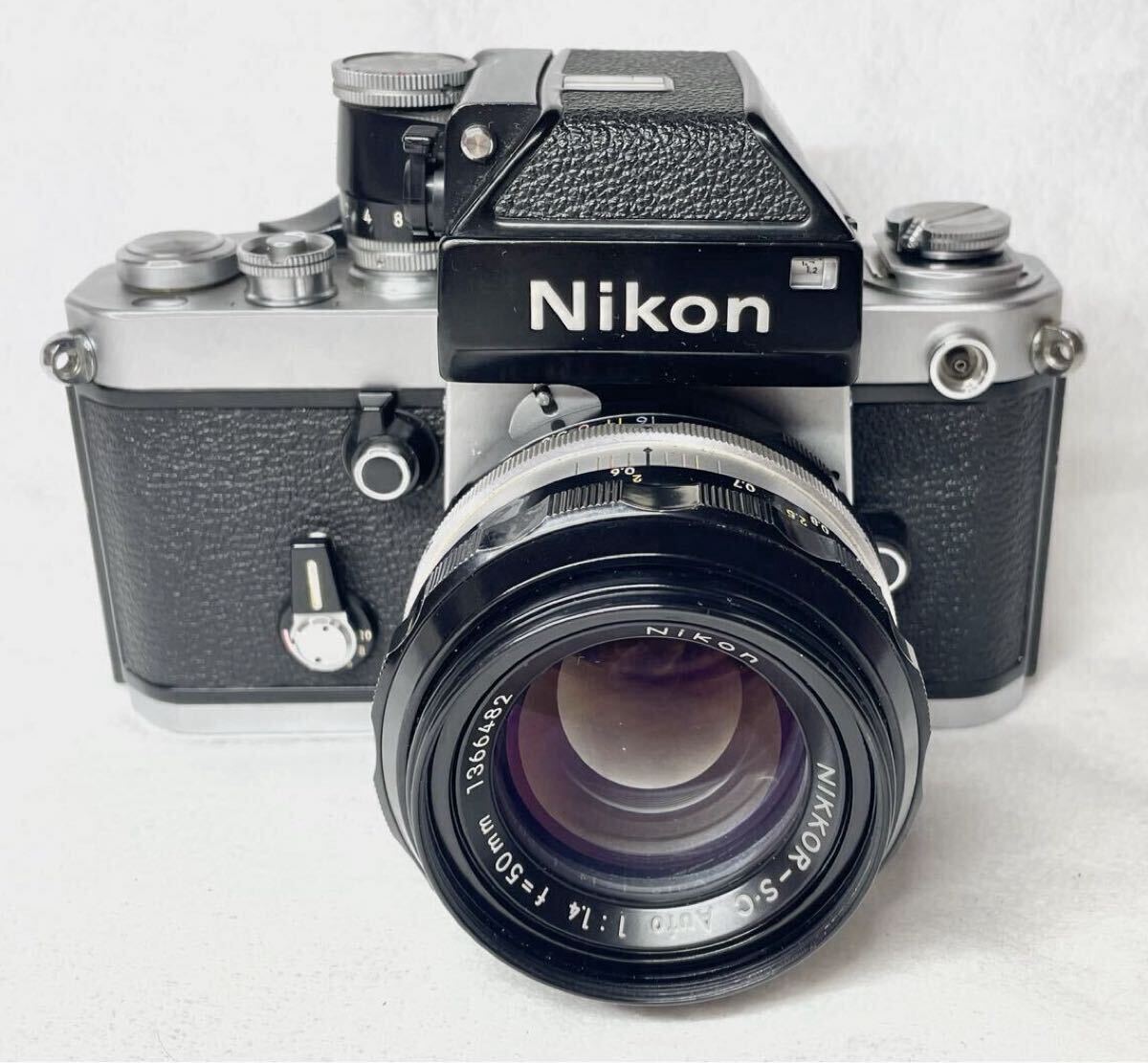 Nikon F2 フォトミック／ NIKKOR-S・C Auto 50mm F1.4 フィルムカメラ シルバー ボディ・レンズ セット 中古 ニコン