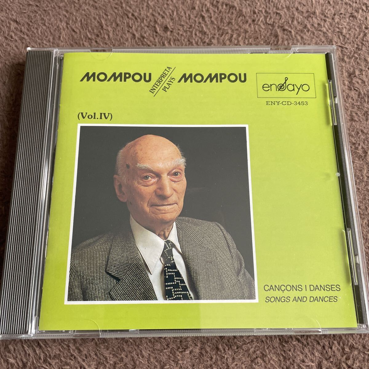MOMPOU PLAYS MOMPOU Vol.IV CANCONS I DANSES CD フェデリコ モンポウ ensayo