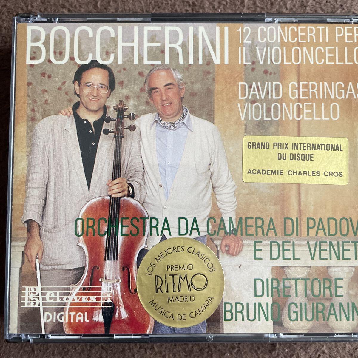 ボッケリーニ 12のチェロ協奏曲 ダヴィッド・ゲリンガス CD ブルーノ・ジェランナ指揮