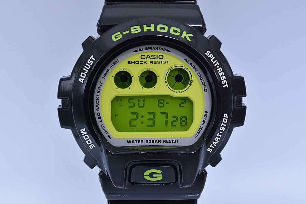 【美品】CASIO カシオ　G-SHOCK DW-6900RCS CRAZY COLORS 2024　ブラック/イエロー　