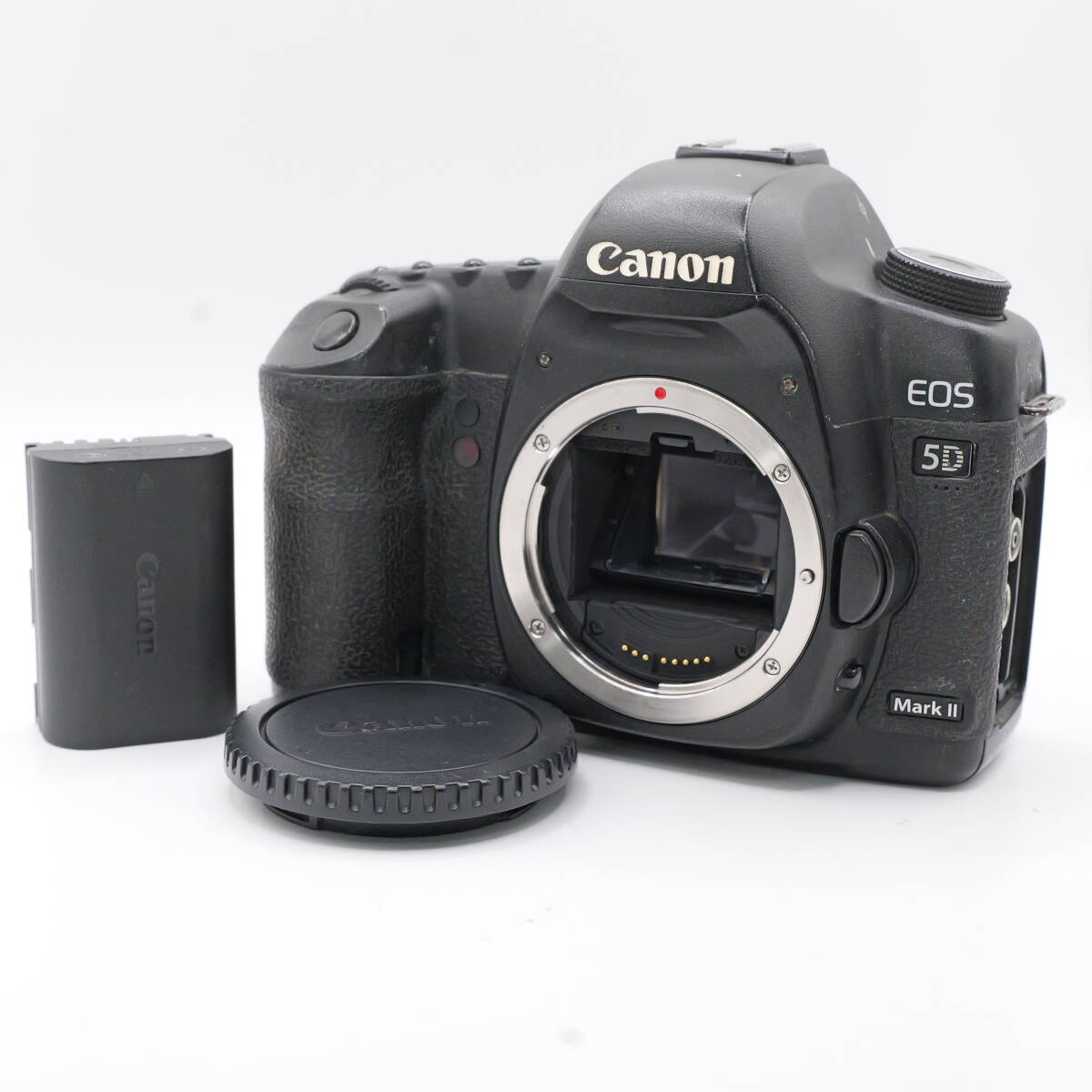 【かめら屋】並品 Canon キャノン EOS 5D MarkⅡ 一眼レフカメラ ボディ バッテリー付 動作品 Y065