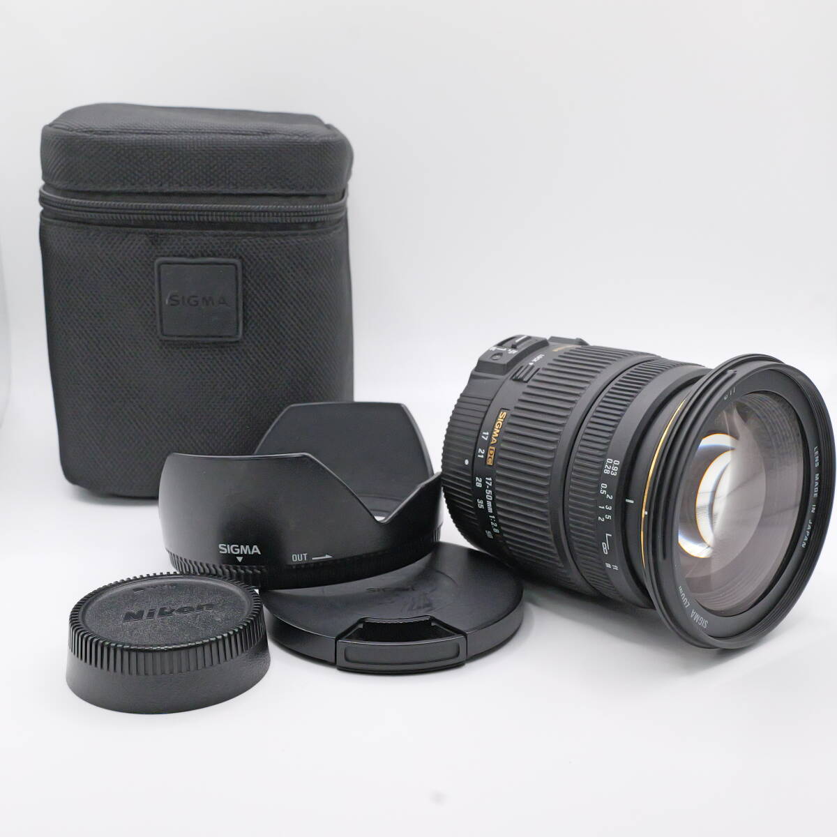 【かめら屋】良品 SIGMA 17-50mm F2.8 EX DC OS HSM for Nikon ニコンFマウント 動作品 y074