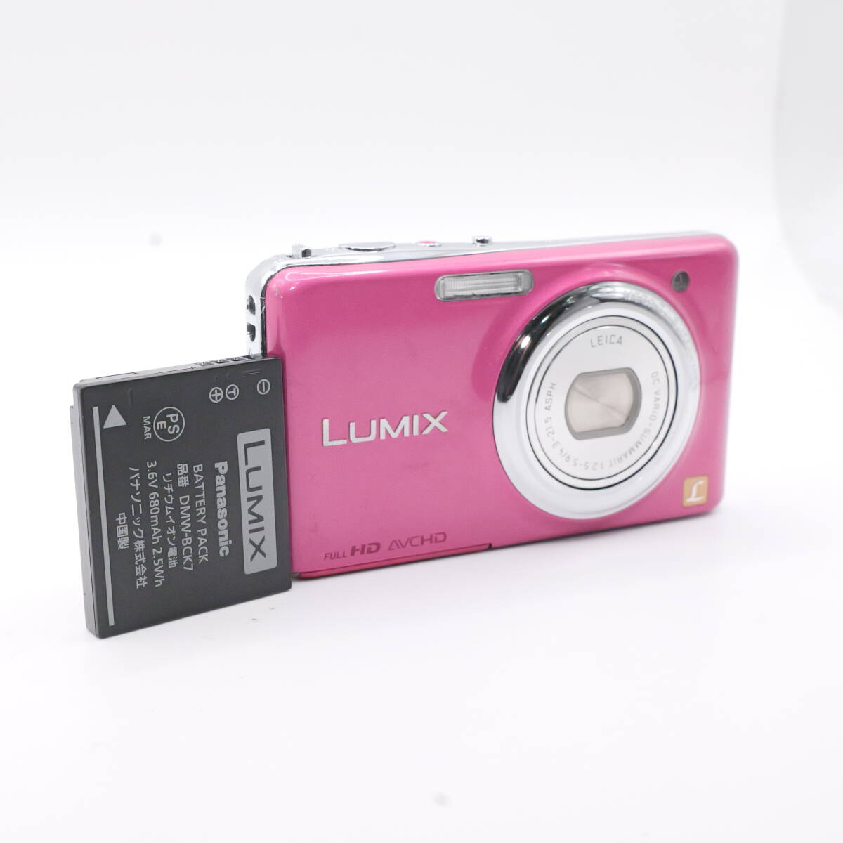 【かめら屋】美品 Panasonic ルミックス LUMIX DMC-FX77 コンパクトデジタルカメラ シルバーカラー 動作確認済 @076