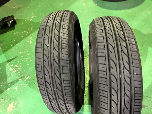 202３年製　155/65R14 バリ山　中古タイヤ　２本セット　DUNLOP ダンロップ EC202 デジタイヤ 夏タイヤ