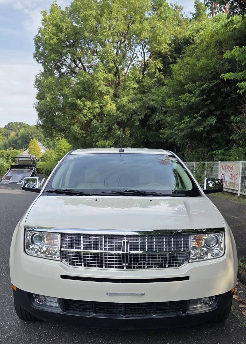 平成19年5月 リンカーン MKX 3.5 AWD 走行距離74100km 純正車検証入 本国取り扱い説明書DVD付 点検記録簿 純正スペアキー パールホワイト！