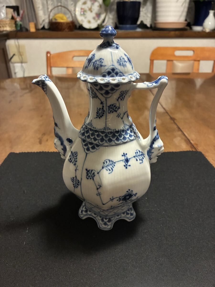 ロイヤルコペンハーゲン フルレース 顔付き コーヒーポット 123/122