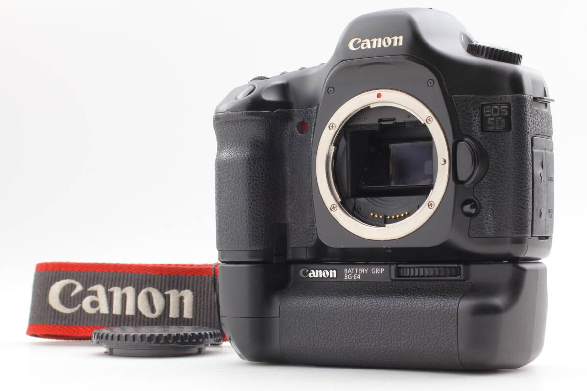 1円スタート キャノン Canon EOS５D BG-E4 バッテリーグリップ 一眼レフ イオス デジタルカメラ ボディ SLR Digital Camera Body Grip 717