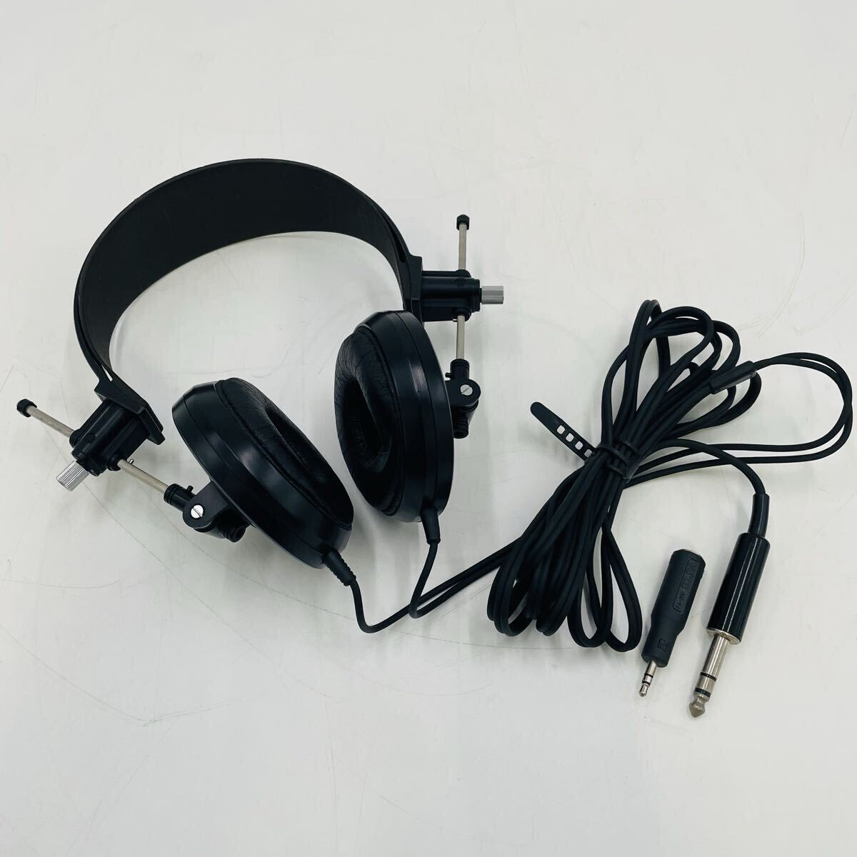 nSW0094 クリーニング済 動作品 昭和レトロ TRIO トリオ ダイナミック ステレオヘッドホン KH-33 1箇所ネジ欠品オーディオ機器ヴィンテージ