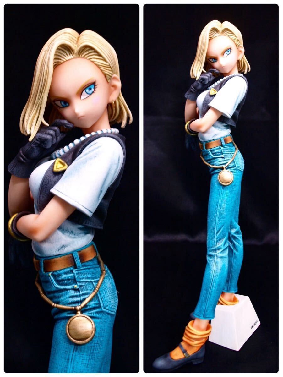 ドラゴンボール/人造人間18号/フィギュア/リペイント/ピアス変更/GLITTER&GLAMOURS/18号-Ⅲ/カスタムペイント/DRAGON BALL