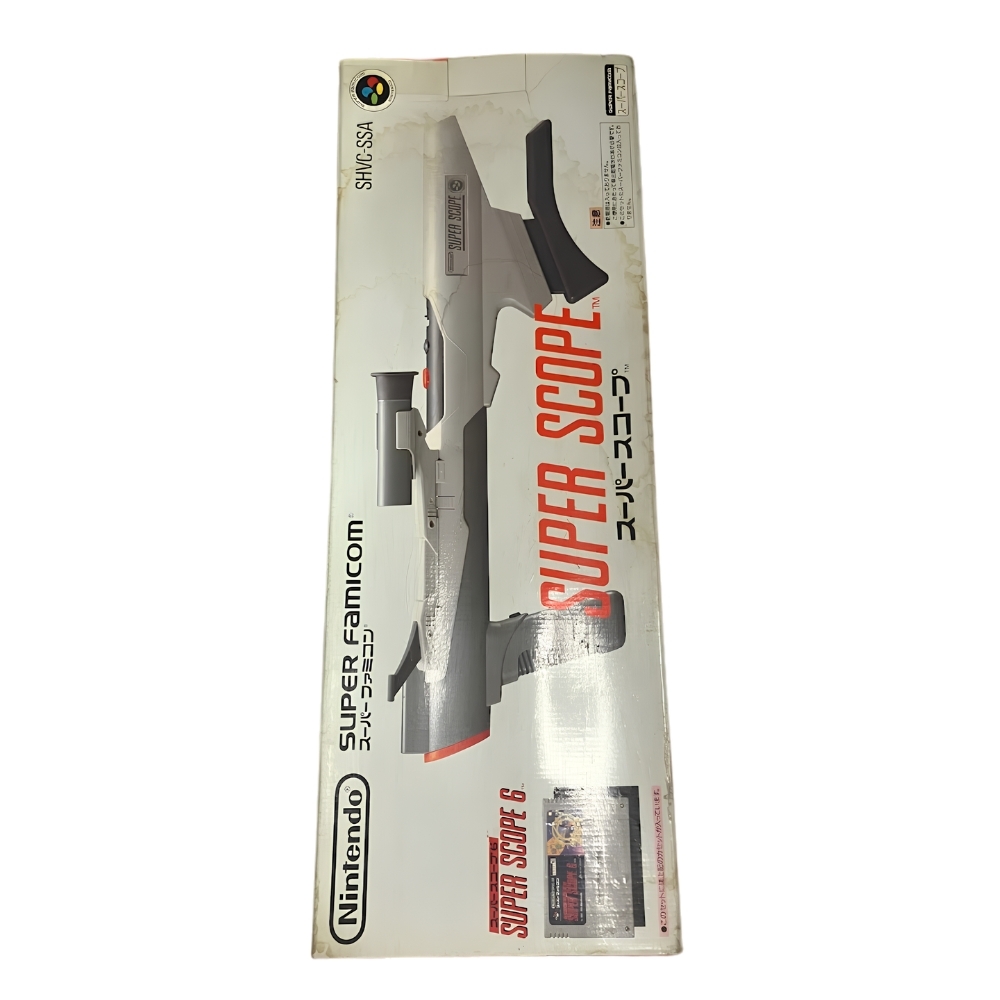 【1円スタート】任天堂 スーパーファミコン向け 光線銃型コントローラー「スーパースコープ」ゲーム用 玩具