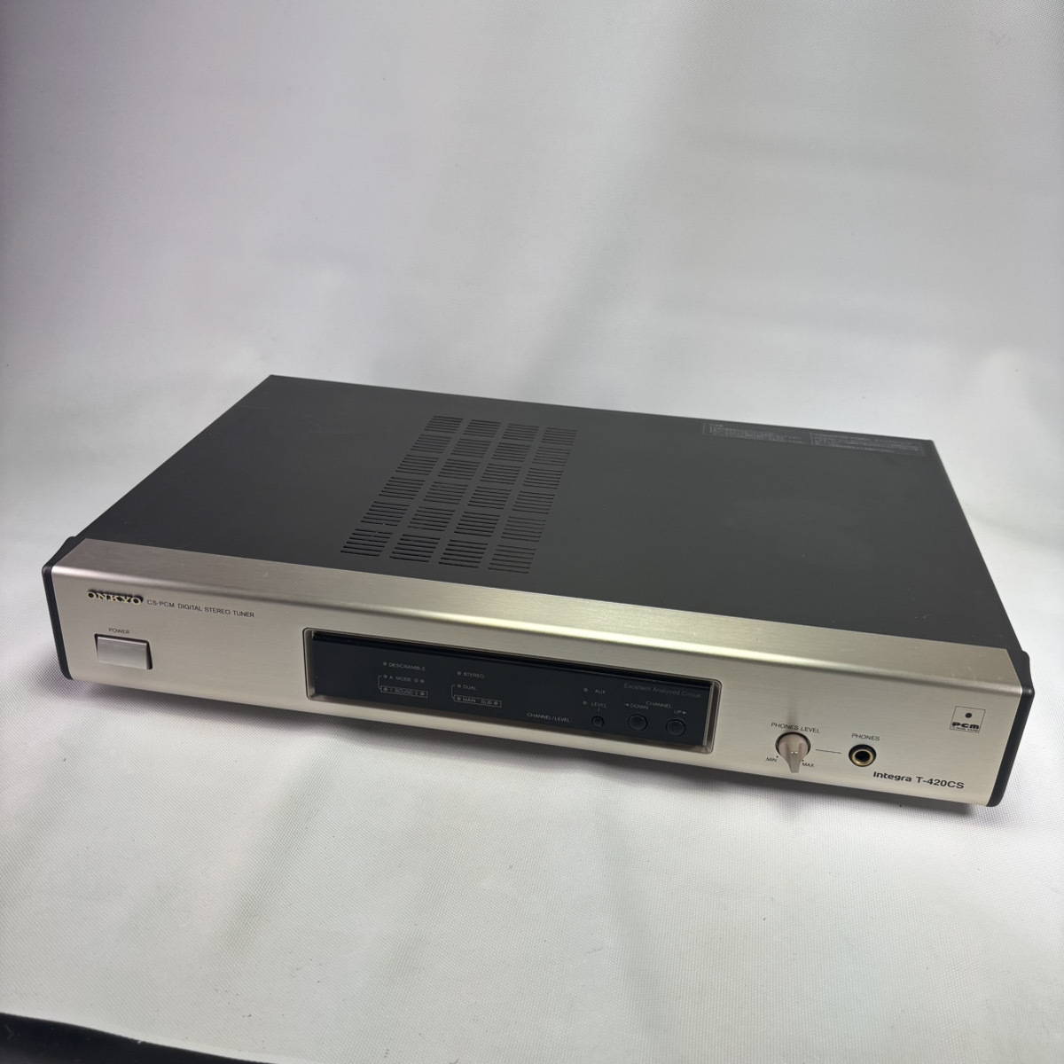 ONKYO T-420CS DIGITAL STEREO TUNER リモコン 取説 付【現状販売品】 26G 北3