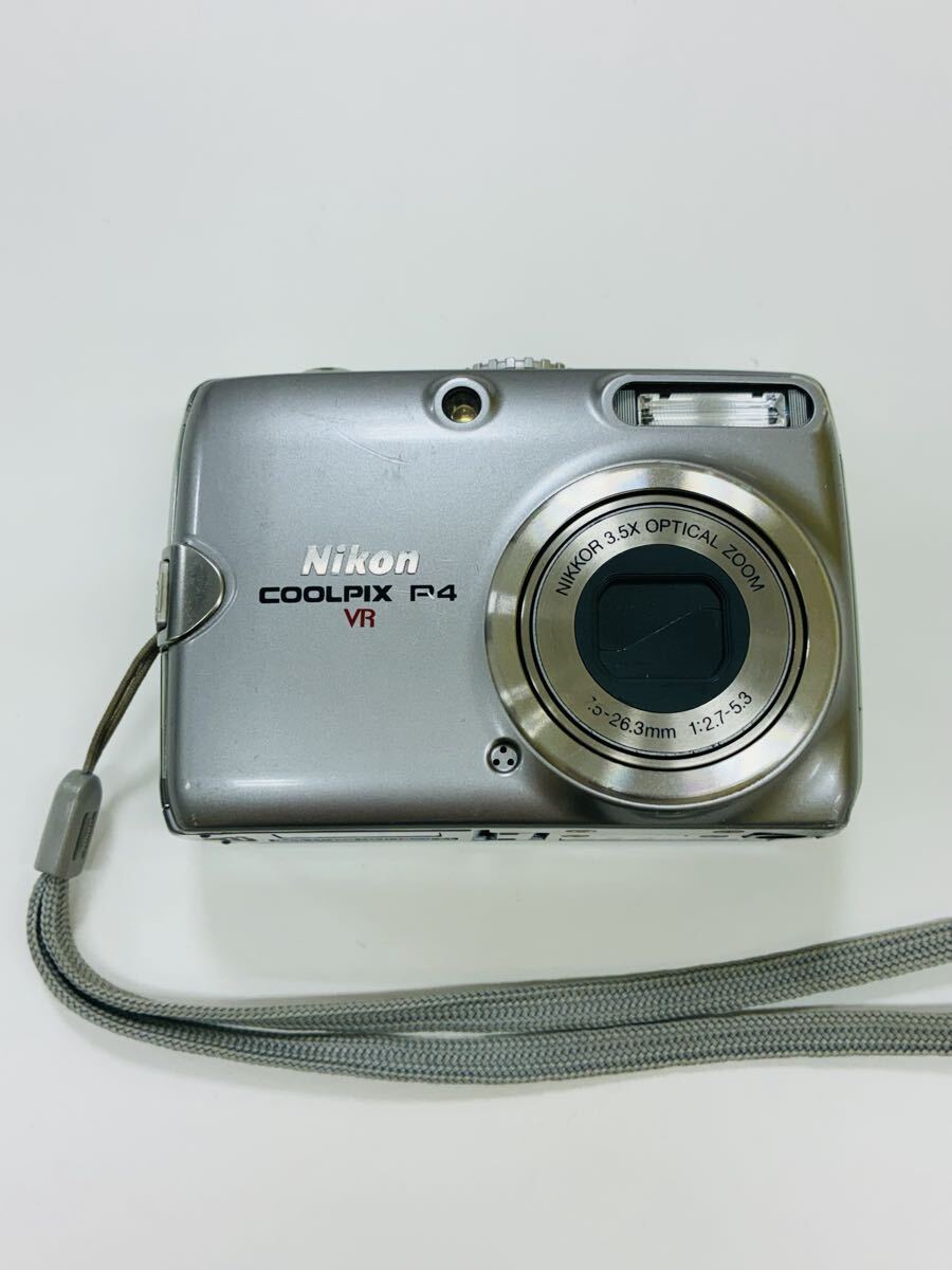 1円スタート Nikon COOLPIX P4 VR コンパクトデジタルカメラ シルバー