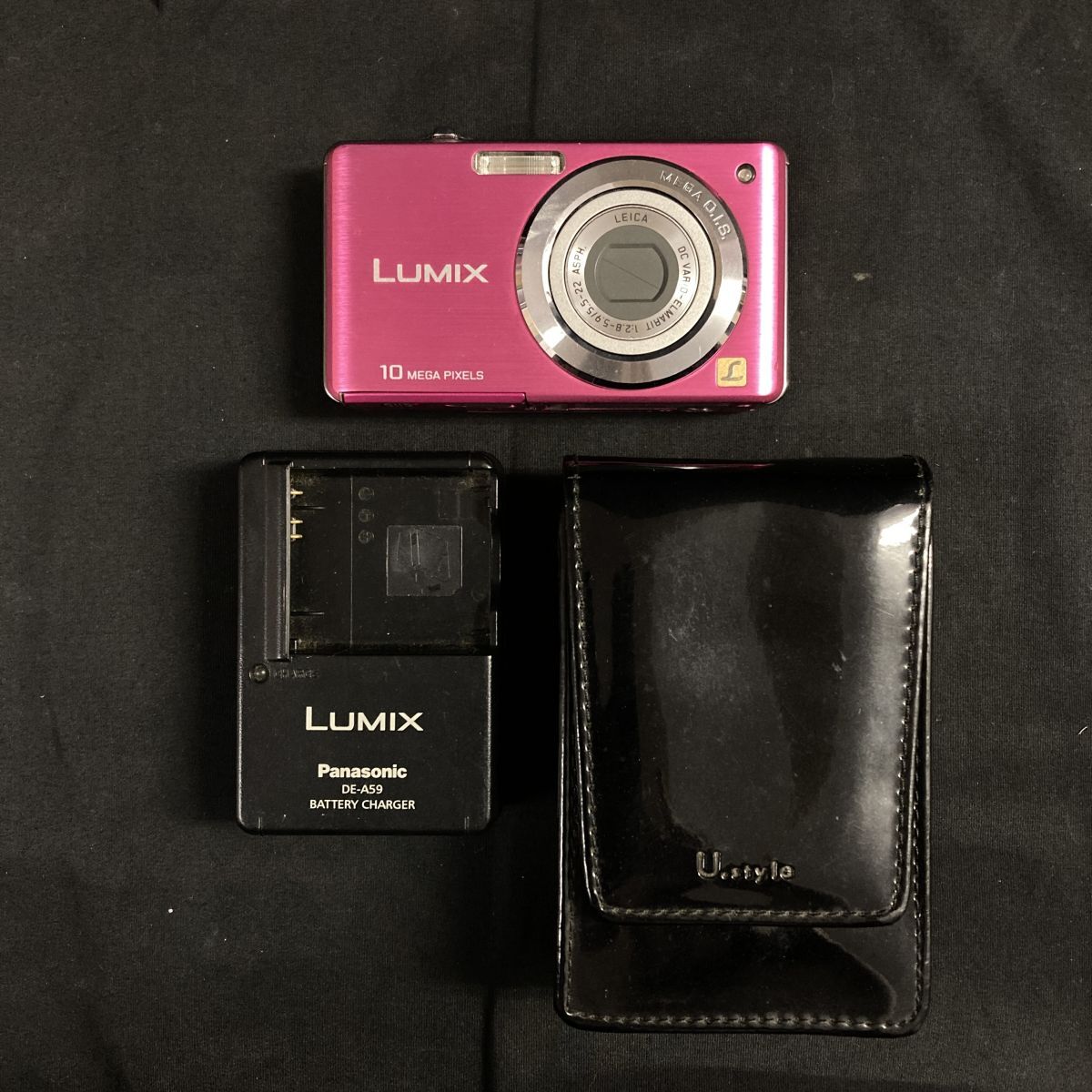 FGc056O06 B60731W083 動作品 Panasonic パナソニック LUMIX DMC-FS7 コンパクトデジタルカメラ ピンク デジカメ