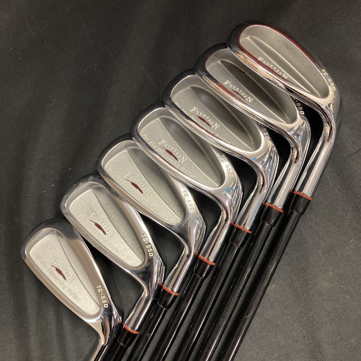 DHf408D14 FOURTEEN フォーティーン ゴルフクラブ MD-370ti FLEX:R アイアンセット 7本まとめ TC550 5～9番 P A 右打ち用
