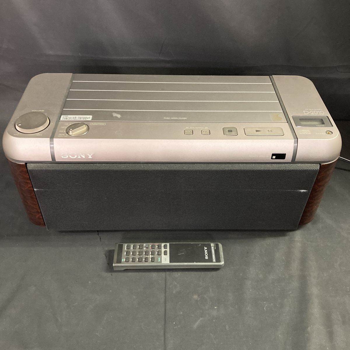 DHf406D10 動作品 SONY ソニー CD NEW STEREO ニューステレオ D-2010 93782 リモコン付き ラジカセ オーディオ機器