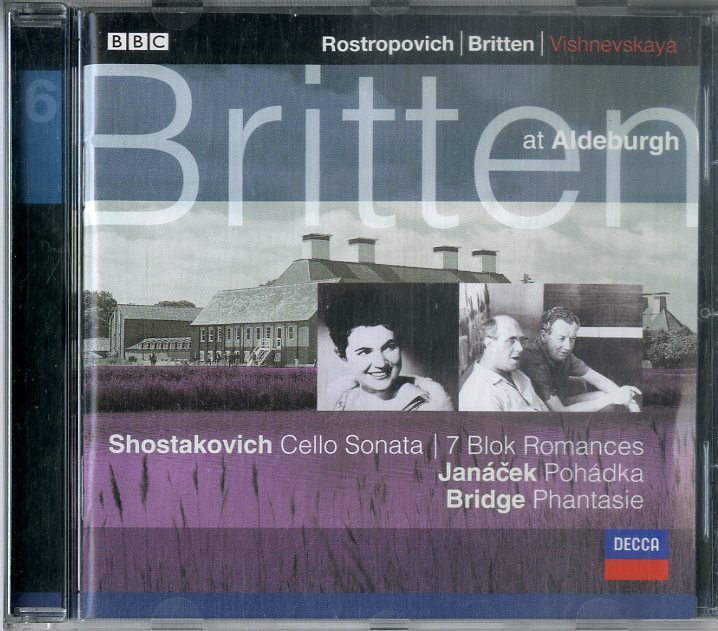 D00154251/CD/ガリーナ・ヴィシネフスカヤ「Shostakovich/Janacek/Bridge : Britten At Aldeburgh」