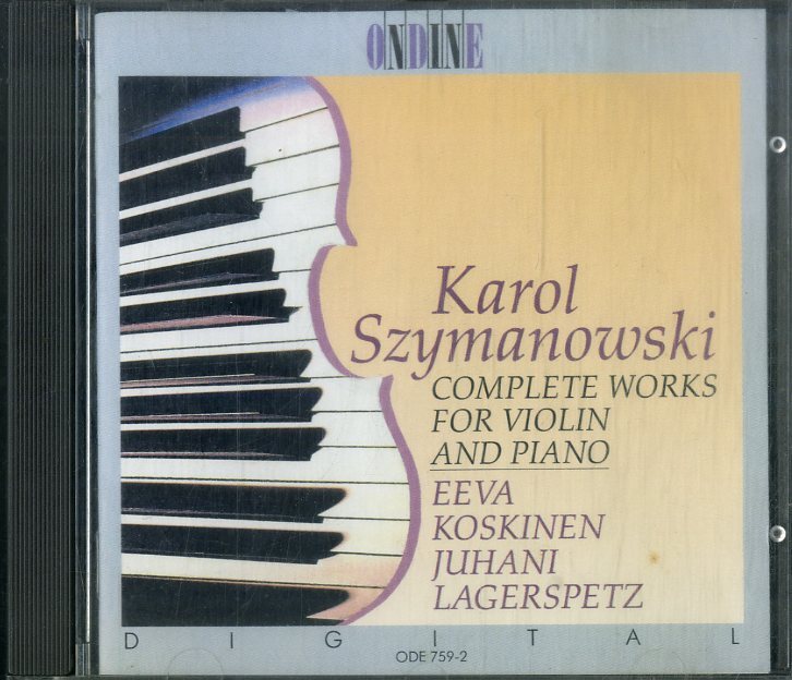 D00153991/CD/エーヴァ・コスキネン/ユハニ・ラゲルスペッツ「カロル・シマノフスキ」
