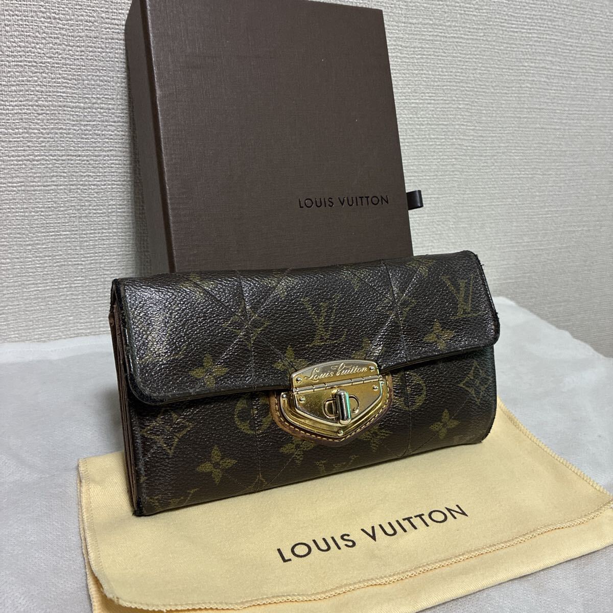 LOUIS VUITTON ルイヴィトン 二つ折り長財布 ポルトフォイユ サラ エトワール モノグラム レザー シリアルあり シリアルあり