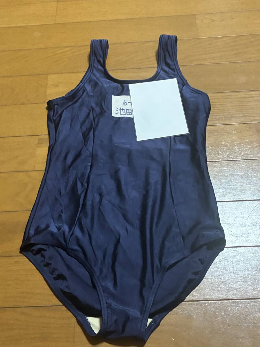 (M-102) 日本織物 女児 紺色 競泳水着 (M) サイズ 160センチ