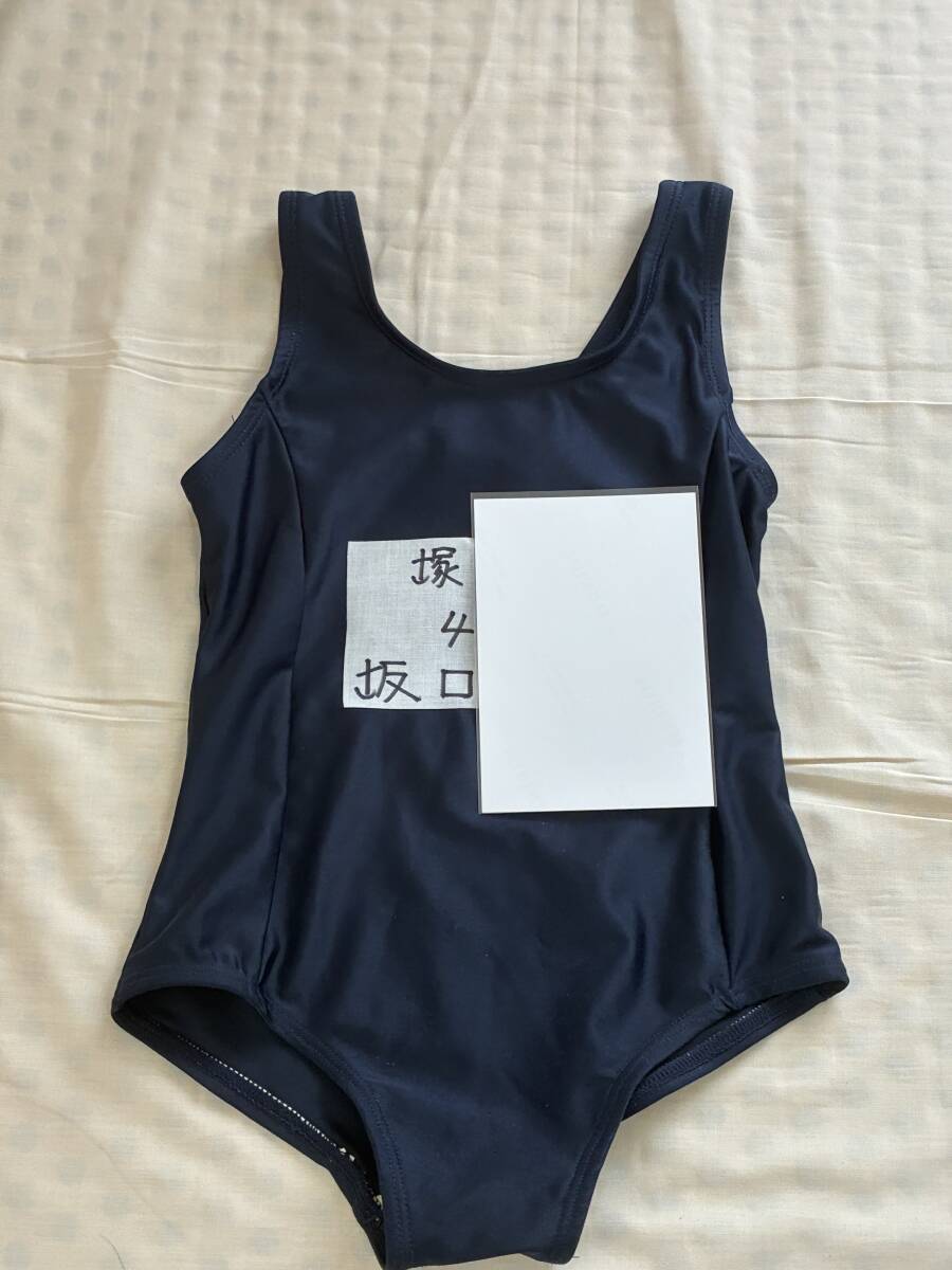 (M-104) 関西ファッション連合 女児 紺色 競泳水着 130センチ