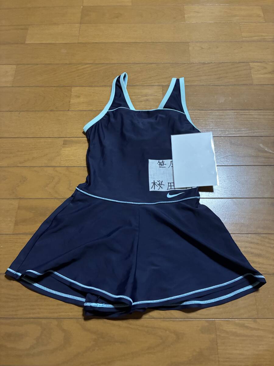 (NI-19) NIKE (ナイキ) 女児 紺色 競泳水着 140センチ