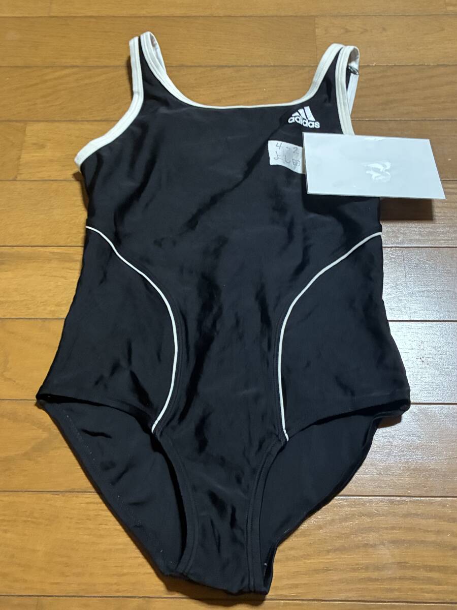 (AD-25) adidas (アディダス) 女児 競泳水着 (L) サイズ 170センチ