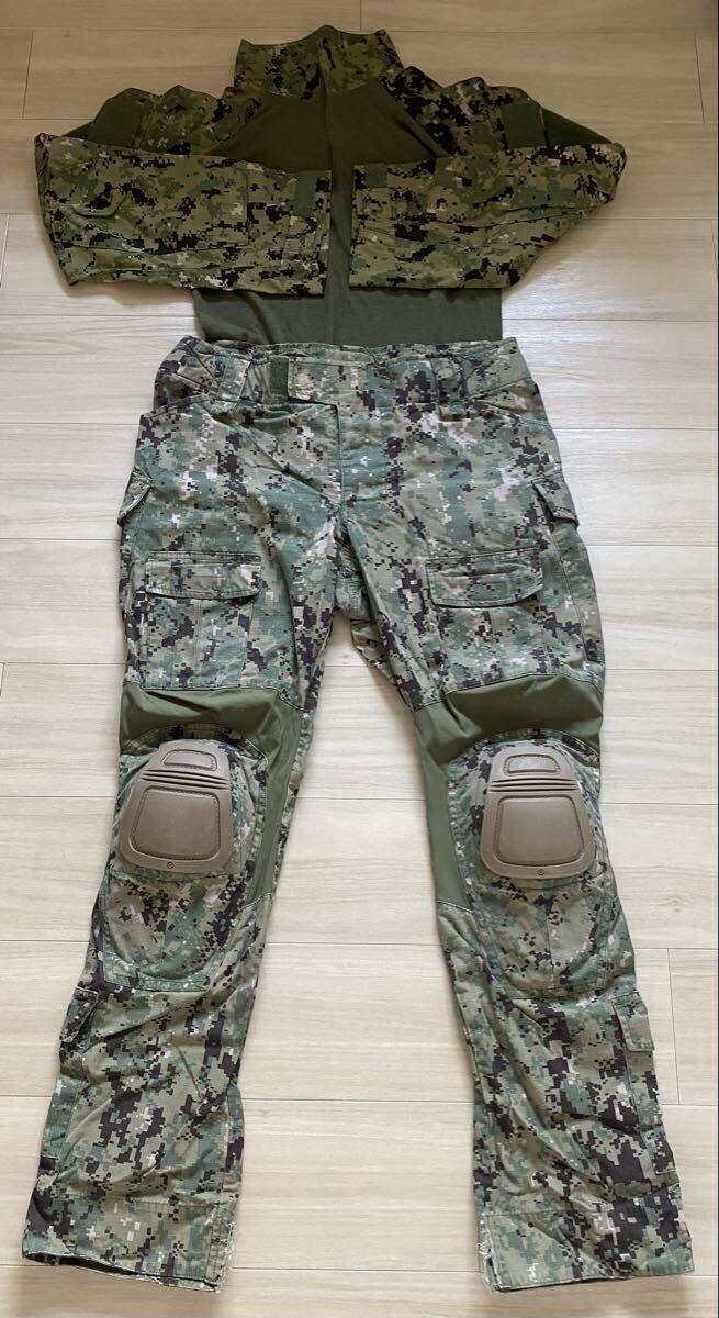 実物Crye Precision Combat Shirt MDR Pant 32R Navy Custom AOR2 AC G2 G3 G4 LBTコンバットシャツEagleコンバットパンツ6094 MMAC-R 2012