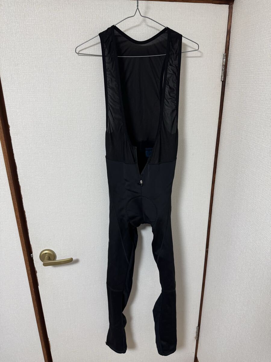 SHIMANO シマノ ビブタイツ レーサーパンツ Mサイズ 秋冬用 ブラック メンズ ロードバイク サイクリング