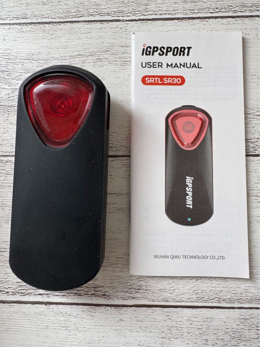 iGPSPORT SRTL SR30 リアビューレーダー テールライト 美品 ロードバイク 日本語取説付き
