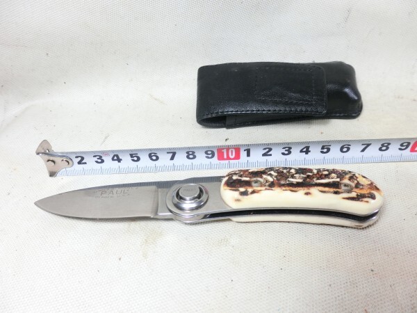 Λナイフ　GERBER PAUL KNIFE　フォールディングナイフ　スタッグホーン　折り畳み　オールド　ポール　ハンティング　